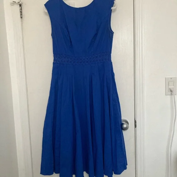 Collectif Blue Astrid Dress - Picture 2 of 5